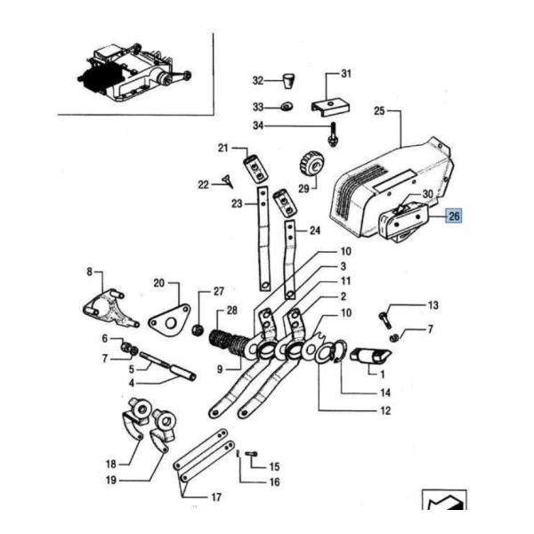 Urządzenie Sterujące Dźwignia 5089956, 5088770