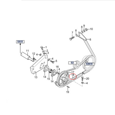 Pas wysypu zboża New Holland TX62 TX63 TX64 TX65 TX66 TX67 TX68 TF76 TF78 84817629 89814069