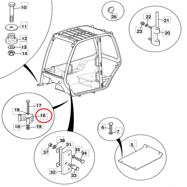 copy of AKK4600 Pasek ograniczający otwarcie drzwi Manitou MLT MLTX MHT