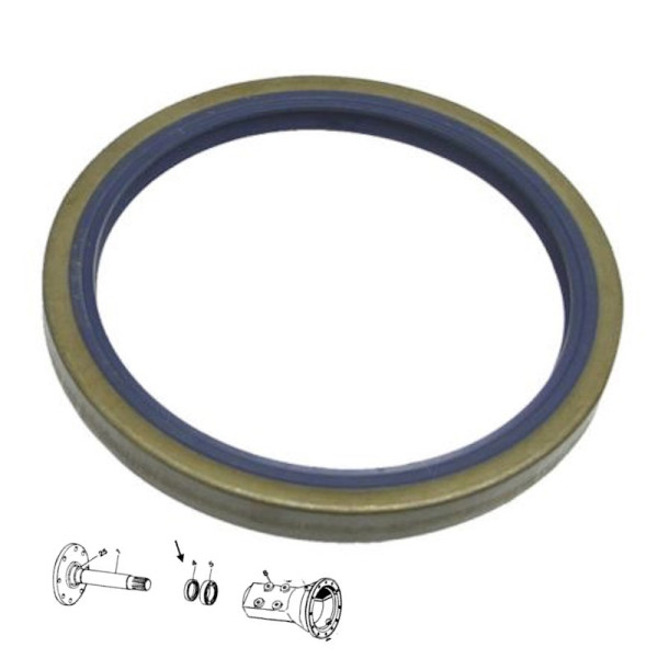 Uszczelniacz piasty tylnego koła 115x140x13mm Case 1055, 1055XL, 955, 955XL 1056, 1056XL, 956, 956XL