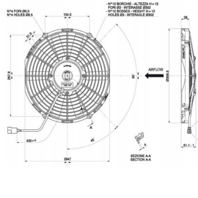 Wentylator dachowy klimatyzacji JCB
532-70 334/F9735 402/W3548