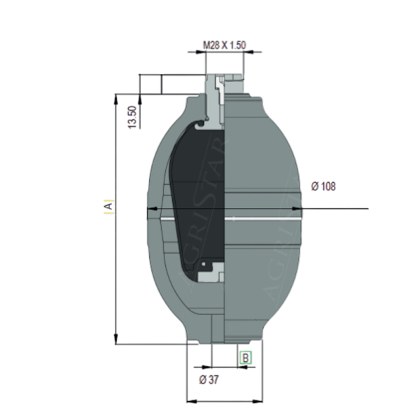 HYD7141 Hydraulikspeicher 0,7 l.