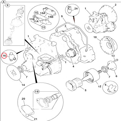 JCB 25/MM3127 Magnetventil für Gangeingriff