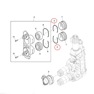 Zabezpieczenie gniazda hydrauliki L158630