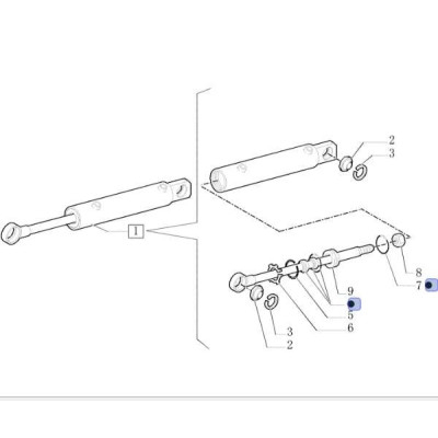 Oryginalny zestaw uszczelnień siłownika skrętu New Holland T TN -66 -86 L 3430 4030 5030 3435 4835 Case JX JXU 70 80 95 1070