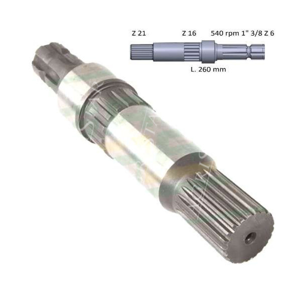 Wałek przekaźnika John Deere 2020, 2120 1630 3030, 3130 1640 , 1840 2040, 2140 3040 3140 3340, 3640 4440 1850 3650