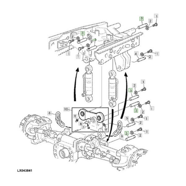 L114111 L166723 TLS Schwingenbolzen 30x107mm