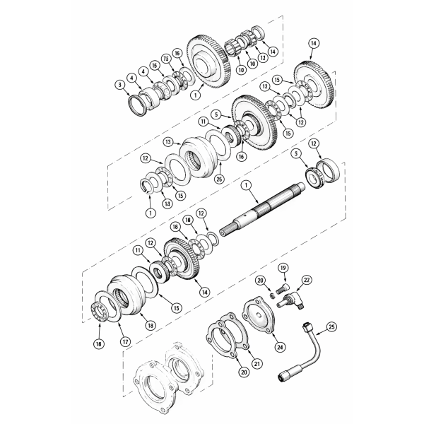 Synchronizator 3 4 bieg Case MX 170 150 135 110 80 90 Maxxum 5120 5130 5140 5150