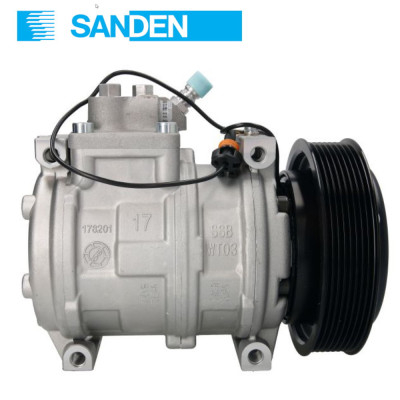 Sprężarka klimatyzacji Sanden John Deere 6100 6130 7200 7610 7700 7710 7820 8130 8200 AH169875 RE46609