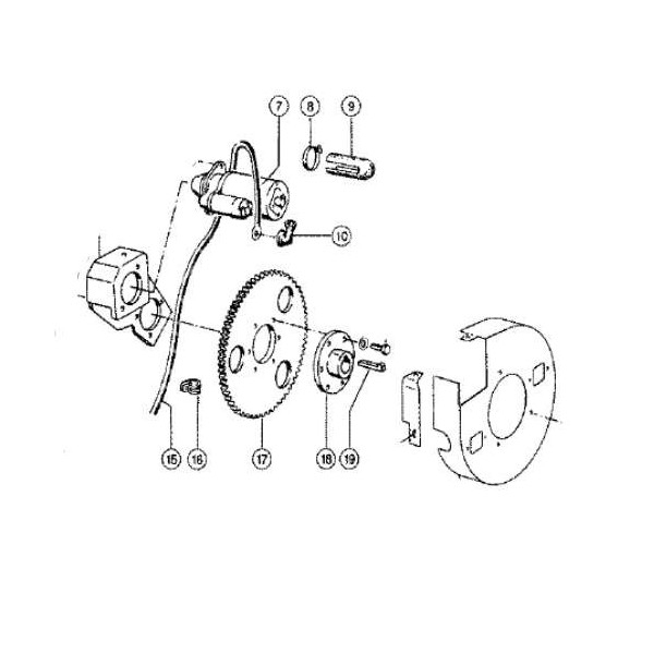 Silnik elektryczny rewersu podajnika gardzieli Claas Dominator 58 68 68 78 88 98 108 118 130 Medion 310 320 330 340 Mega
