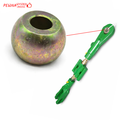 Kula wieszaka ramion podnośnika 20,5x50,5mm John Deere 6400 6510 6600 6410 6510 6610 6320 6420 6520 6620 L78938