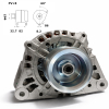 87652089 11203823 Alternator 12V 120A oryginał Mahle Iskra New Holland TM TM115 TM125 TM135 TM150 TM155 TM165 TM175 TM190