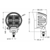 Universelle 64-W-LED-Rundarbeitsleuchte mit Stecker