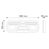 Rechte hintere Kombinationsleuchte LED 10-30V 5 Funktionen mit Blinker