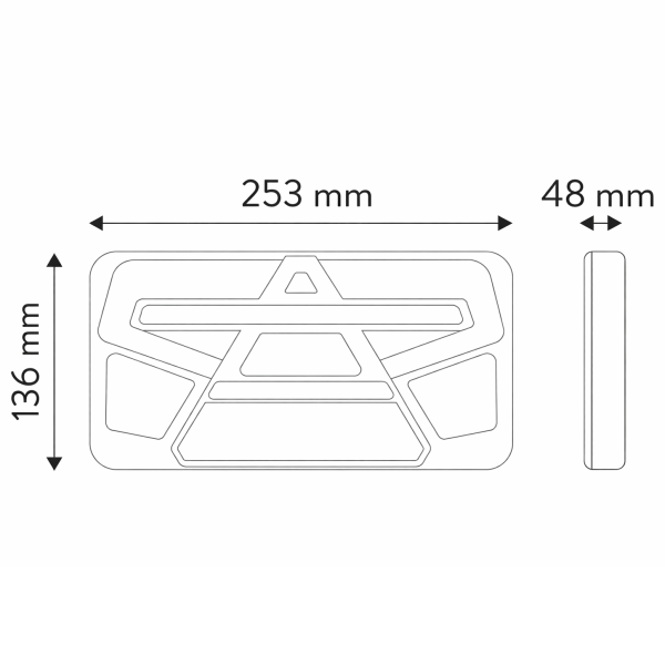 copy of ELE1483 Lampa robocza LED 36W kwadratowa rozproszona