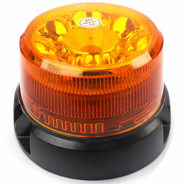 Uniwersalna lampa ostrzegawcza pomarańczowa niska na magnes 12-24V Massey Ferguson Landini Case New Holland John Deere Fendt
