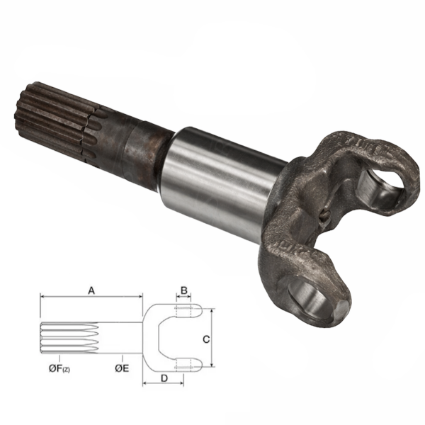 1235191549, 5191549, 9968803, 5177493 Kurze Querwelle 27x80mm