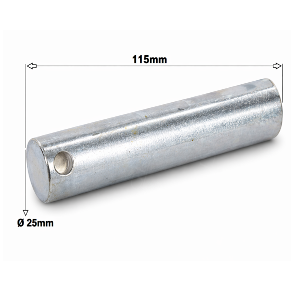 Sworzeń ramienia podnośnika 25x115mm John Deere 6140R, 6150R 6210R 7500,
7505, 7515,7420 7520 7330, 7330PR, 7430