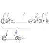Wał kardana Ford New Holland T6030, T6050, T6070, T6080, T6090 T7.170, T7.185 Case PUMA 140 150 PUMA 150, PUMA 165 CVT, PUMA 16