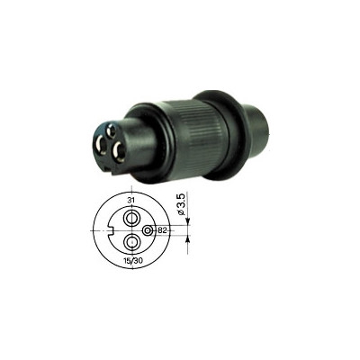 ELE6008 Wtyczka 3-biegunowa