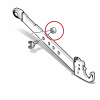 Nakrętka jarzma/widełek stabilizatora ramienia podnośnika 
Case:
Farmall Maxxum M24 MXU 12164511 579544