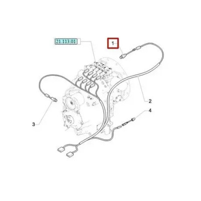 Czujnik ciśnienia oleju skrzyni biegów 87705716 51489892 New Holland B100 B100C B110B B115B B95BTC B115B Case 580ST 590St 695ST