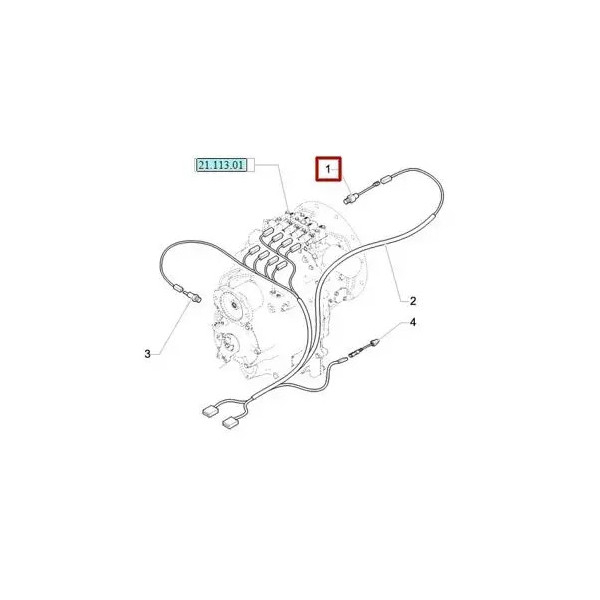 Czujnik ciśnienia oleju skrzyni biegów Case
580ST, 590ST, 695ST New Holland
B100C B115 51560040