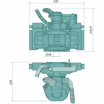 Zaczep automatyczny Sauermann case JXU Maxxum Puma MXM MXU New holland tm seira t6 t7 TM TL same deutz