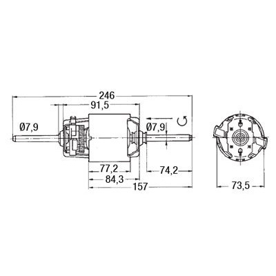 KLI7032 Deutz Fahr Gebläsemotor