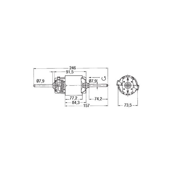 KLI7032 Deutz Fahr Gebläsemotor