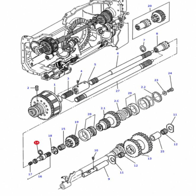 MASSEY FERGUSON Zapfwellen-Sicherungsring 32 mm