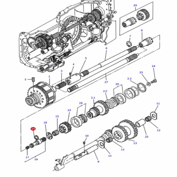 PIERŚCIEŃ ZABEZPIECZAJĄCY WAŁKA WOM MASSEY FERGUSON 32mm