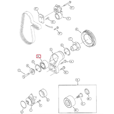 SUC7002 Case MX Lüfterhalterung Gehäuselager