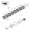 SPR2675 Tarczka sprzęgła  półbiegu / WOM 140x98x1,8mm 5163844 5163904