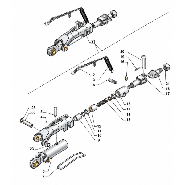 Schulterstabilisatorzug 84261928 87595426 RE48400 RE63545 5198235