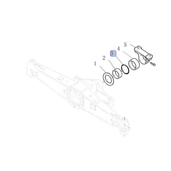 PON1801 Uszczelnienia zawieszenia przedniej osi 114.02mmx1.78mm