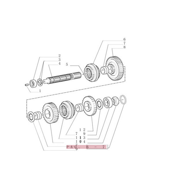 SKR1027 Koło zębate Case New Holland Fiat Ford Zębatka tryb