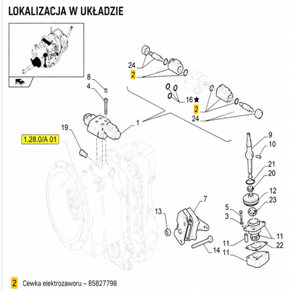 copy of ELE7045 Case New Holland Lenkspule