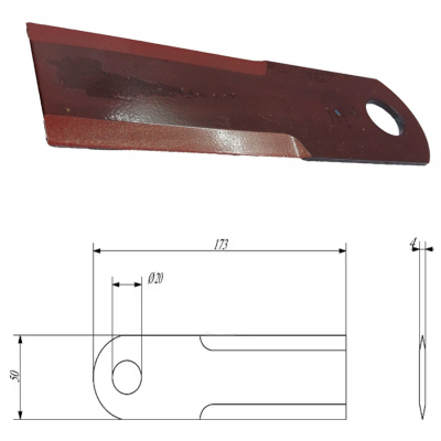 CD01-736872 Rasspe Chopper, leichtgängiges Messer