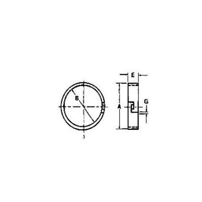 185425M1 Pierścień uszczelniający kosza sprzęgłowego 136mm massey ferguson 390 675, 690, 698, 698 T, 699