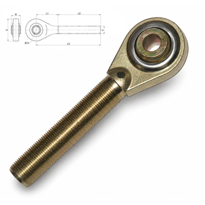 TRP1604 Główka łącznika centralnego (50x32mm) gwint lewy KAT3
