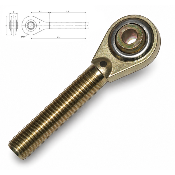 TRP1604 Główka łącznika centralnego (50x32mm) gwint lewy KAT3