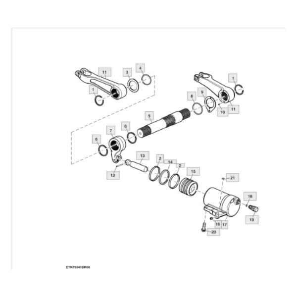 TRP7110 Hubarmwelle R105156