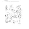 Diagram wysięgnika JCB 506-23 TC – położenie sworznia 811/50428 w ramieniu teleskopowym