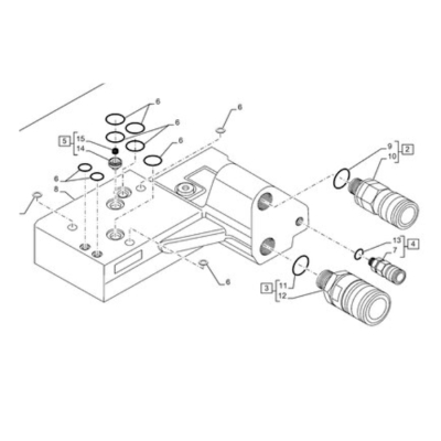 Zestaw uszczelnień sekcji rozdzielacza case farmall jx-u mxm puma new holland t5 t6 t7 tm uszczelniacze 47126963