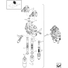 Schemat rozdzielacza hydraulicznego Case IH JX60 JX70 JX80 JX90 JX95 zestaw uszczelnień 84285436 pozycja 10