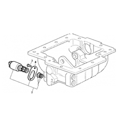 Elektrozawór przedniego napędu John Deere RE211158