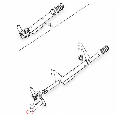TRP4324 Sworzeń widełek stabilizatora