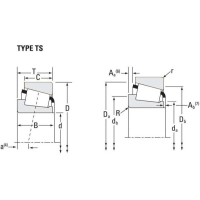 PON2007 łożysko sworznia zwrotnicy Timken