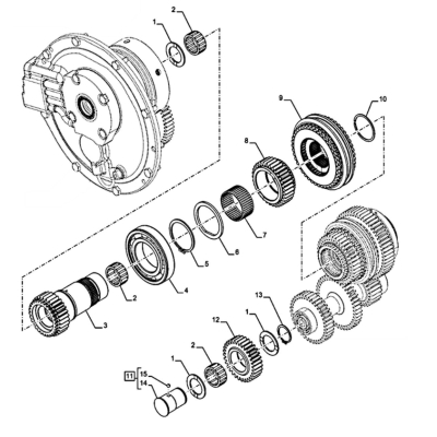 Łożysko igiełkowe 35x45x19,8mm – New Holland T5, T6, T6000, TSA; Case IH Maxxum, Farmall M; 81863099, F0NN7N430BA